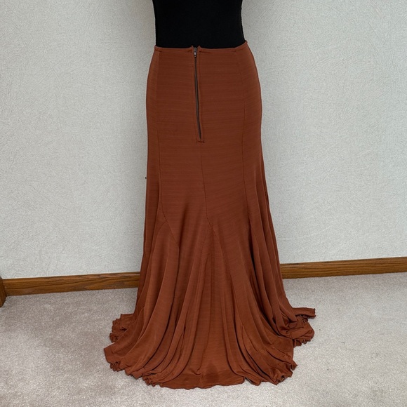 Rust Flamenco Practice Skirt - Picture 2 of 6